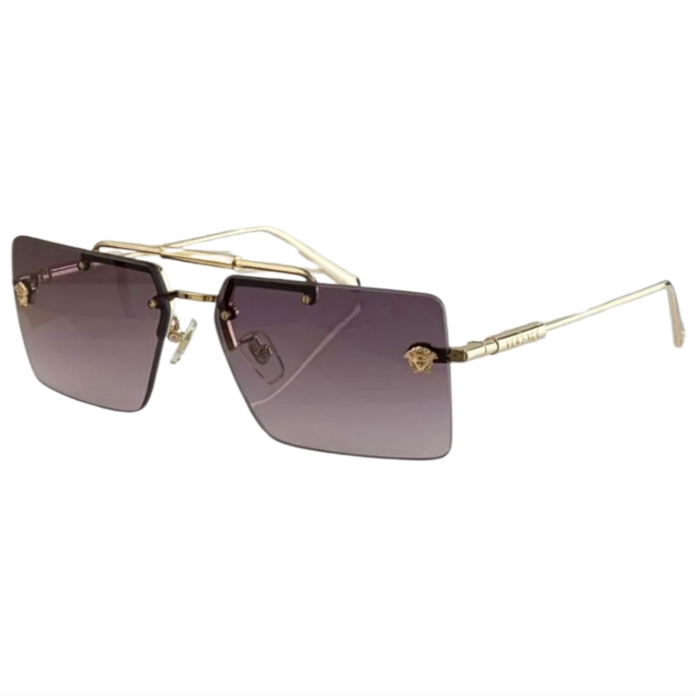 Versace Gold and Violet Gradient Sunglasses